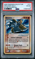Groudon Gold Star #111 – EX Delta Species – PSA 4