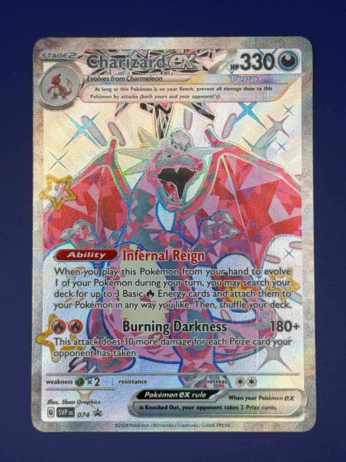 Charizard ex – SVP 074 Black Star Promo (Shiny Tera)