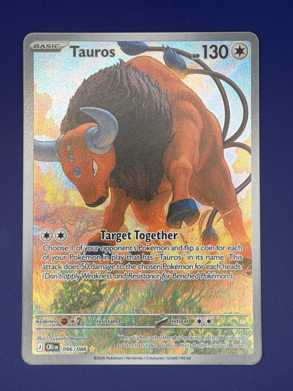 Tauros – 096/086 Illustration Rare – Chaos Rising