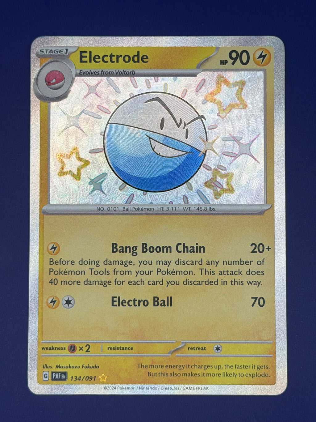 Electrode – 134/091 Shiny Rare – Paldean Fates