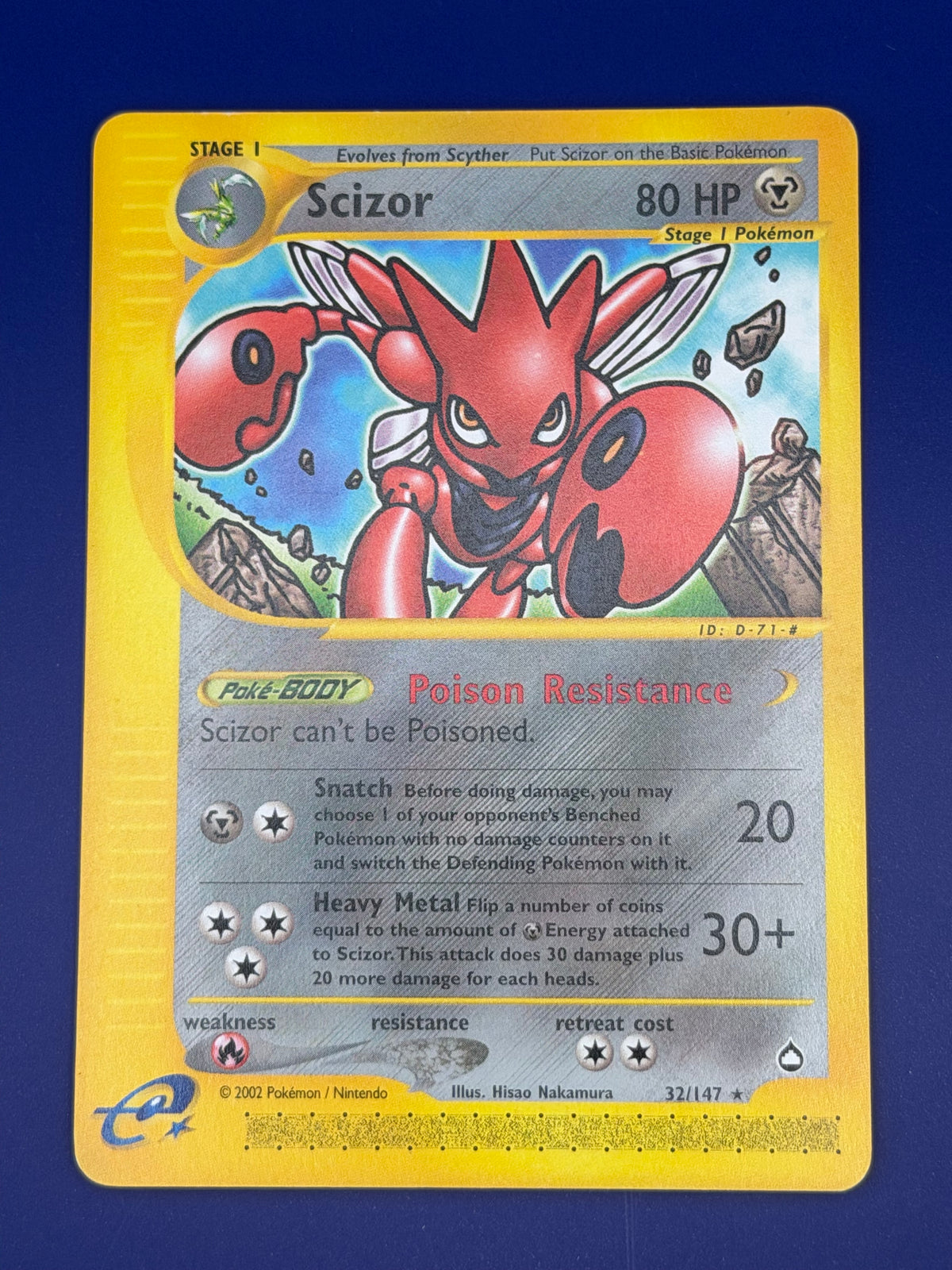 Scizor – 32/147 – Aquapolis (LP)